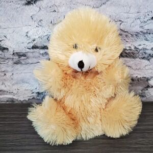 Greenbrier International Teddy Bear Stuffed Animal Plush Toy Tan Brown Ribbon